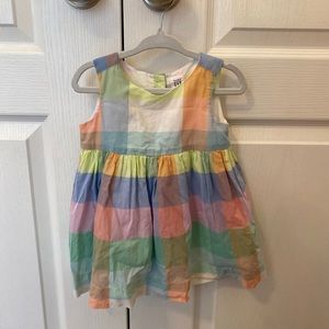 Baby Gap pastel gingham dress